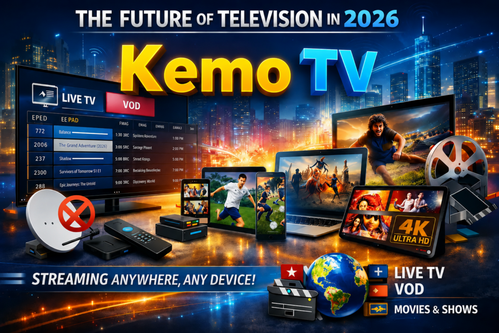 The Ultimate Guide to Kemo TV covering features setup benefits and streaming services on smart devices.