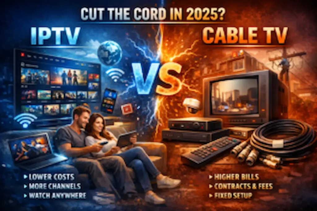 Kemo TV vs traditional cable TV comparison showing cost, channels, and streaming flexibility differences in 2026.