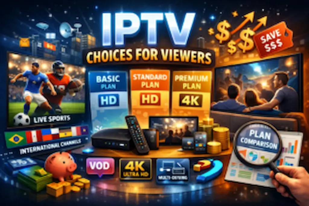 Kemo TV subscription plans for premium streaming with HD and 4K channels on multiple devices